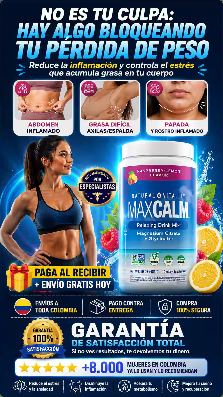 Max Calm - Cuerpo Ligero y Menos Inflamado