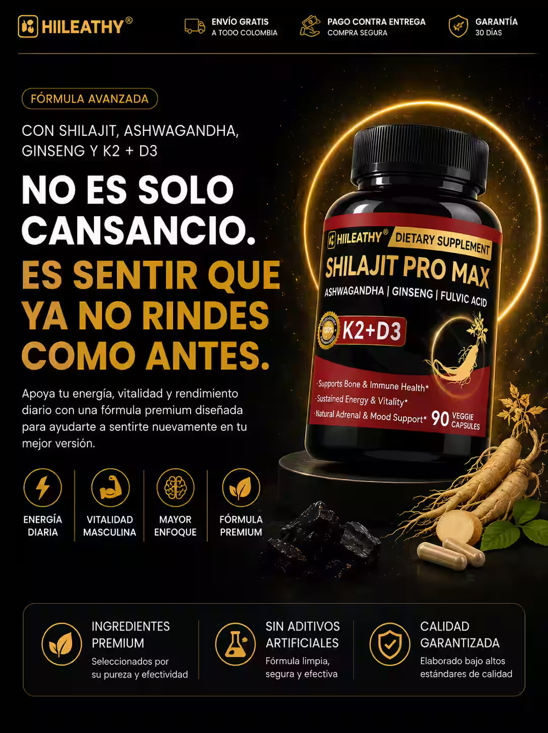 SHILAJIT PRO MAX™ Vitalidad Masculina Avanzada